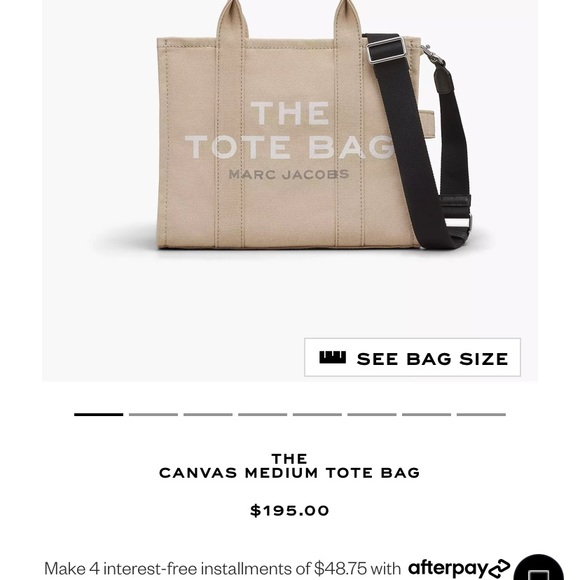 Marc Jacobs Medium Canvas Tote!! - Picture 5 of 6